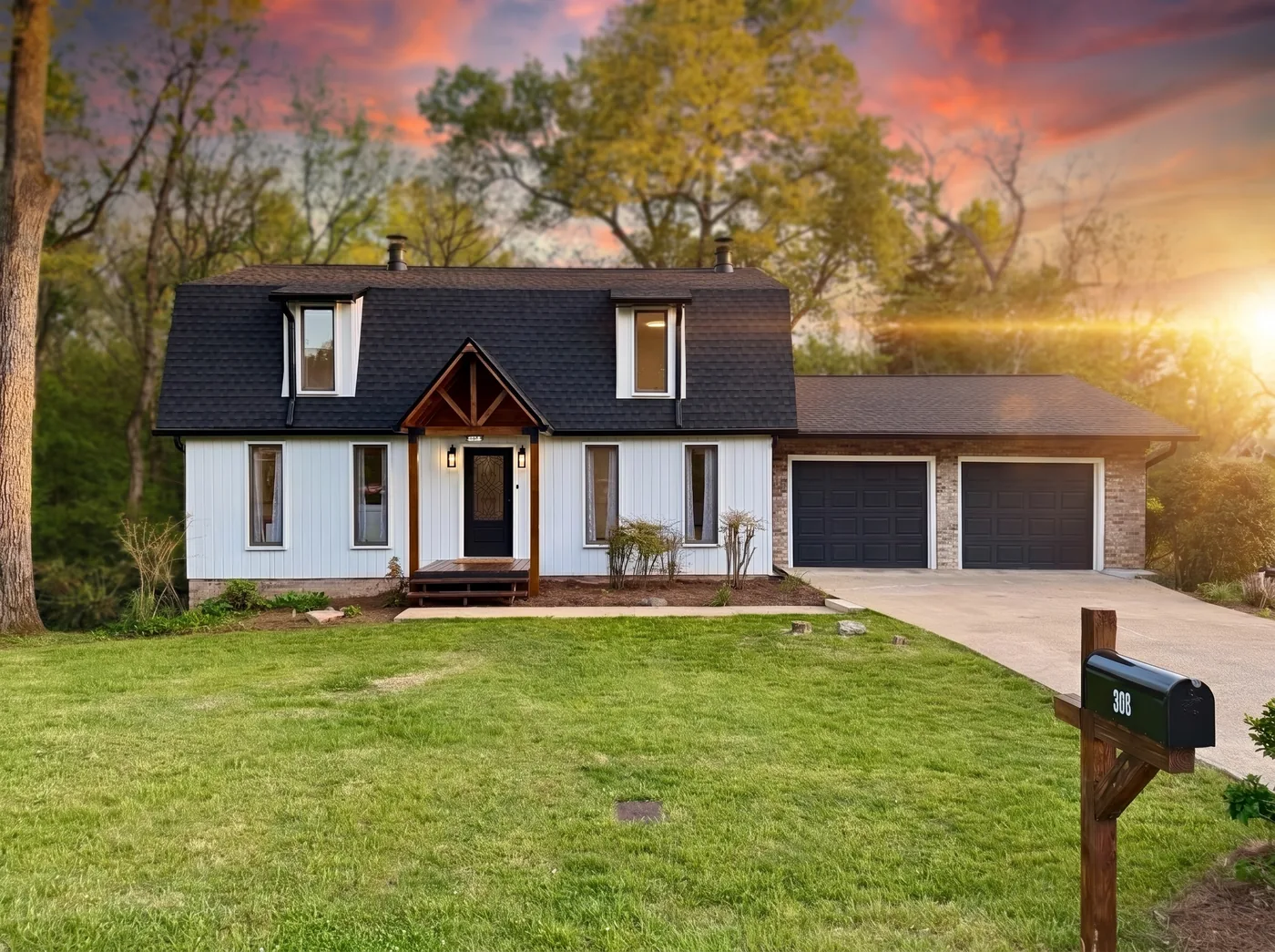 308 Castaway Drive after renovation — front exterior